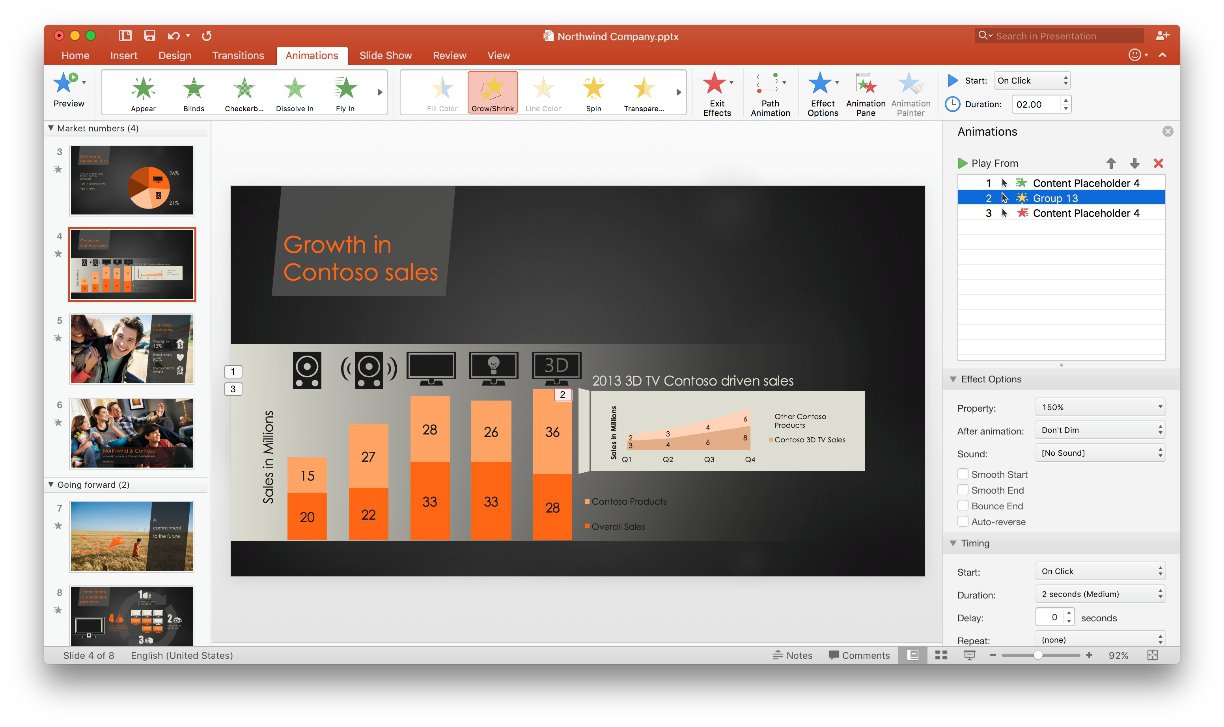 Animation delay in powerpoint 2011 for mac